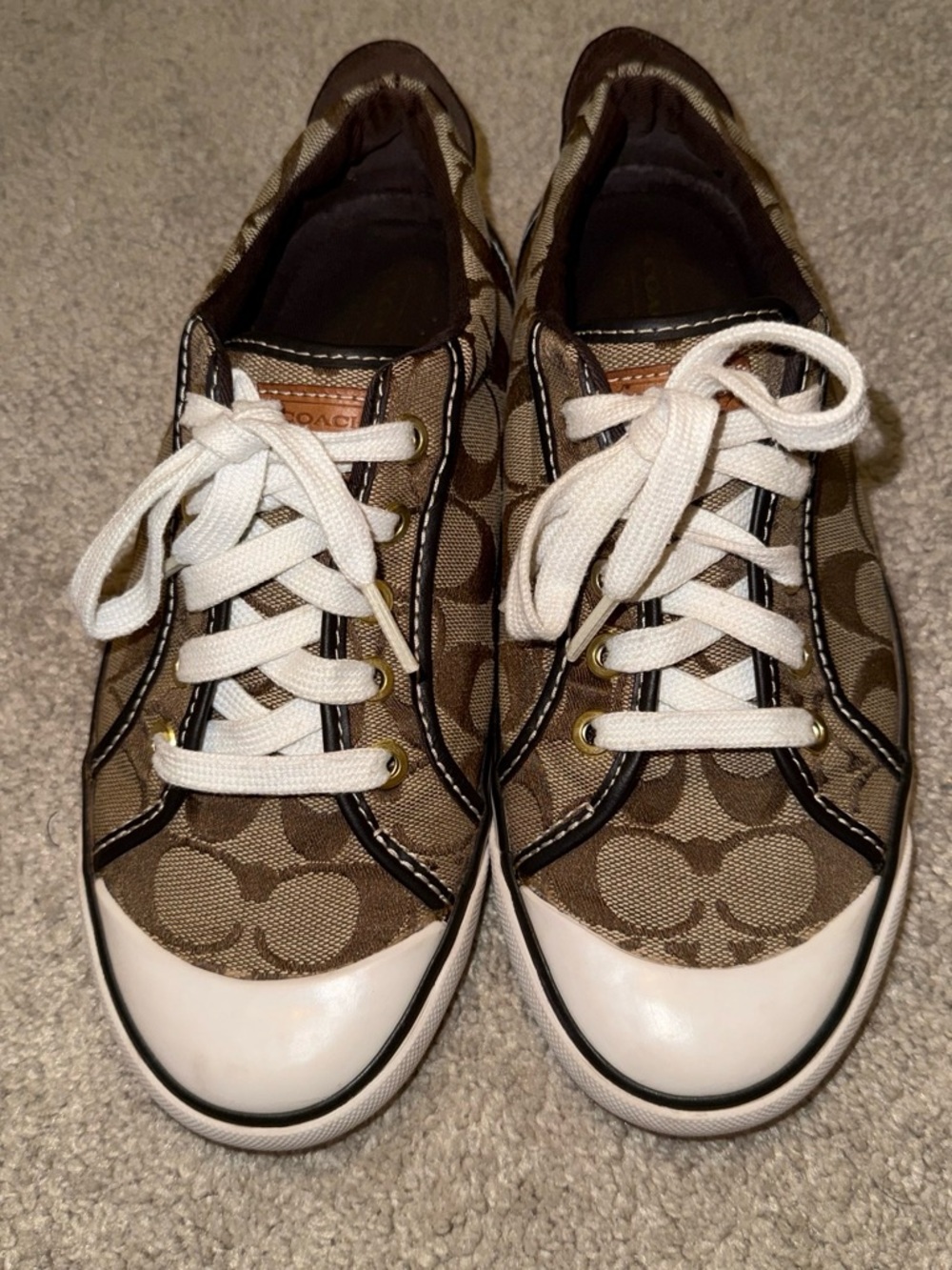 Coach Barrett Monogram Low-Top Sneakers